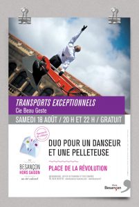 Affiche du spectacle dans le cadre de l'été culturel de Besançon
